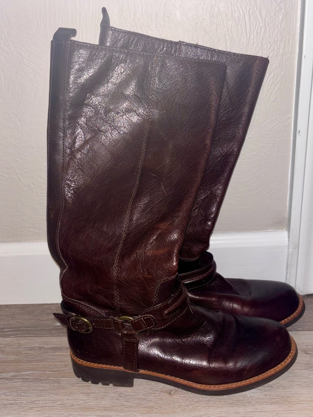 Coach Brown Leather Riding Boots - Picture 4 of 8